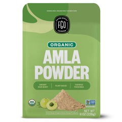 FGO Organic Amla Powder 8oz resealable bag