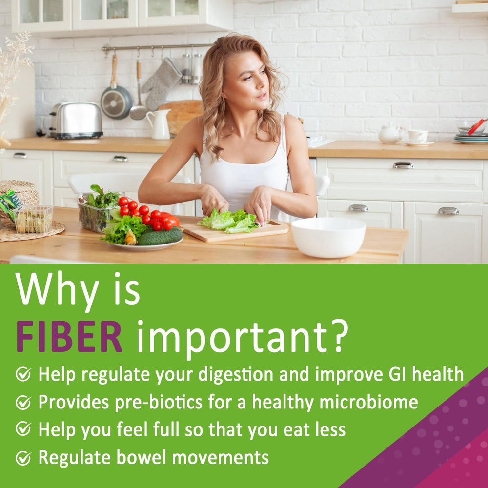 Nutrition and ingredients panel for the Fiber Gummies for Adults