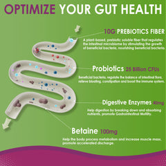 Gummies highlighting sugar-free formula