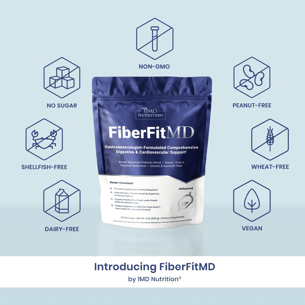 Concept of heart health and digestion for FiberFitMD