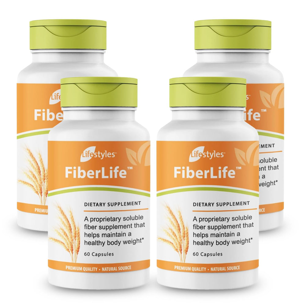 Intra FiberLife dietary fiber supplement bottle with 240 capsules, made in Canada