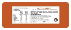 Fibre Boost salted caramel bar closeup highlighting rich texture and fibre-rich snack