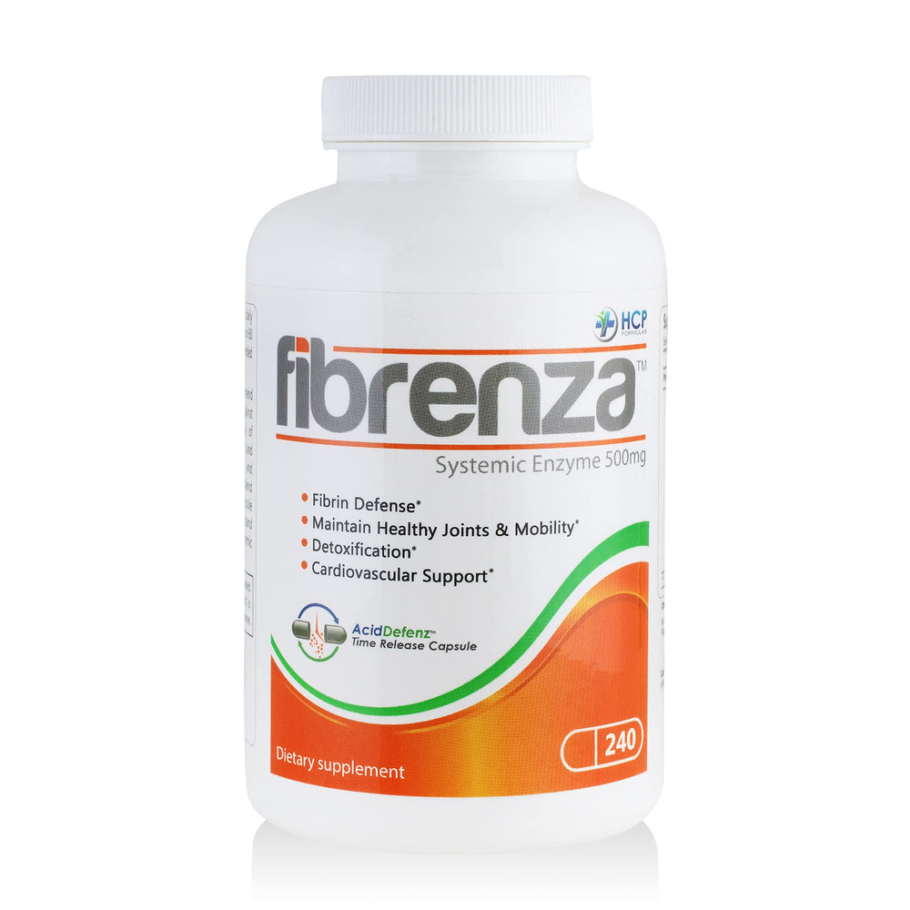Fibrenza capsules bottle on white background