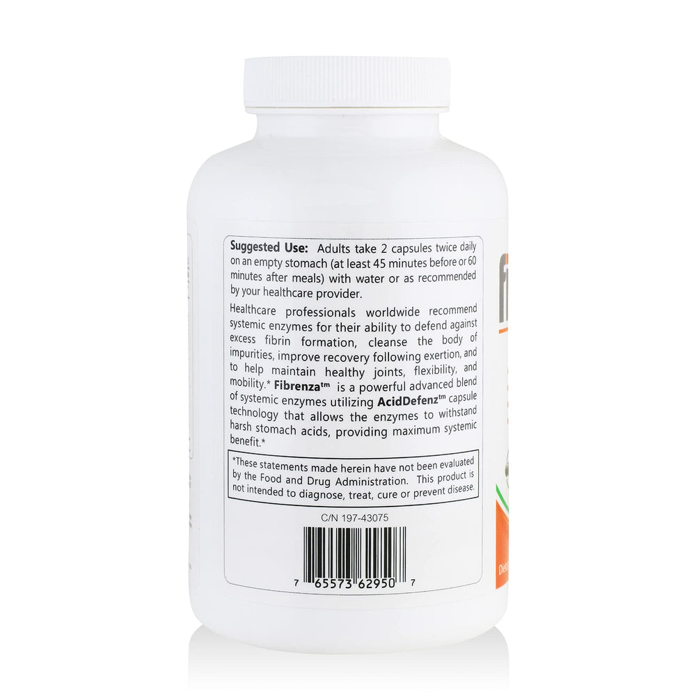 Fibrenza capsules arranged in a row