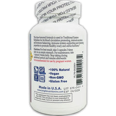 Close-up of FibroBlend 12-herbs ingredients on label