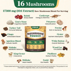 Ashwagandha and Rhodiola next to mushroom powder