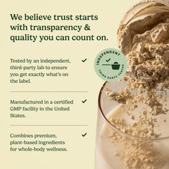 Field's Great ingredients include pea protein, pumpkin, resistant starch, and probiotics for gut balance.