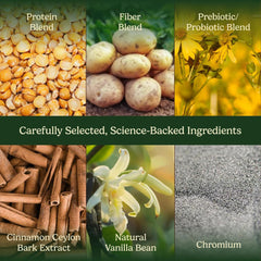 Natural vanilla flavor in Field's Great pea protein for a smooth, sugar-free taste.