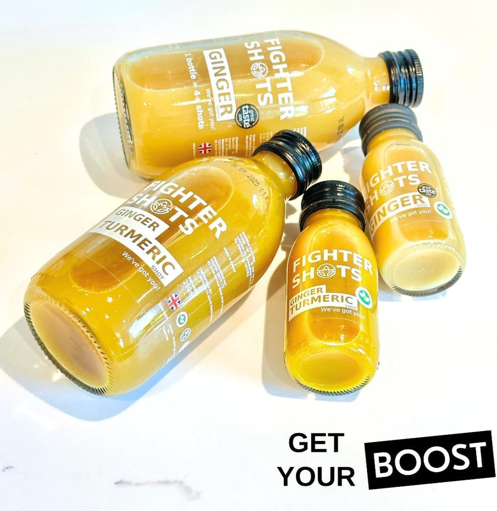 Natural ingredients: ginger, turmeric, honey and lemon