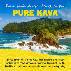 Fiji Vanua Kava brand label on packaging