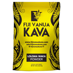 Fiji Vanua Kava Premium Loloma Waka Kava root powder in 1 lb package