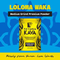 Close-up of medium grind kava powder texture