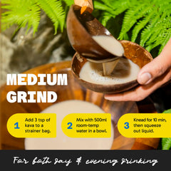 Hand-selected kava roots chosen for premium Loloma powder