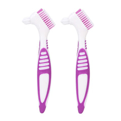 FILFEEL Denture Brush 2pcs Set with ergonomic lever-grip