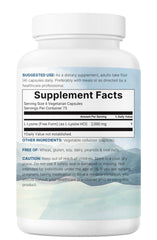 Filler-free lysine formula label