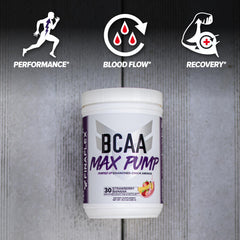 Intra-workout performance and muscle pump concept illustration