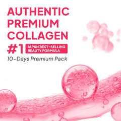 Close-up of liquid collagen supplement texture