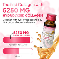 Pouring a dose of FINE JAPAN Hyaluron & Collagen Plus liquid