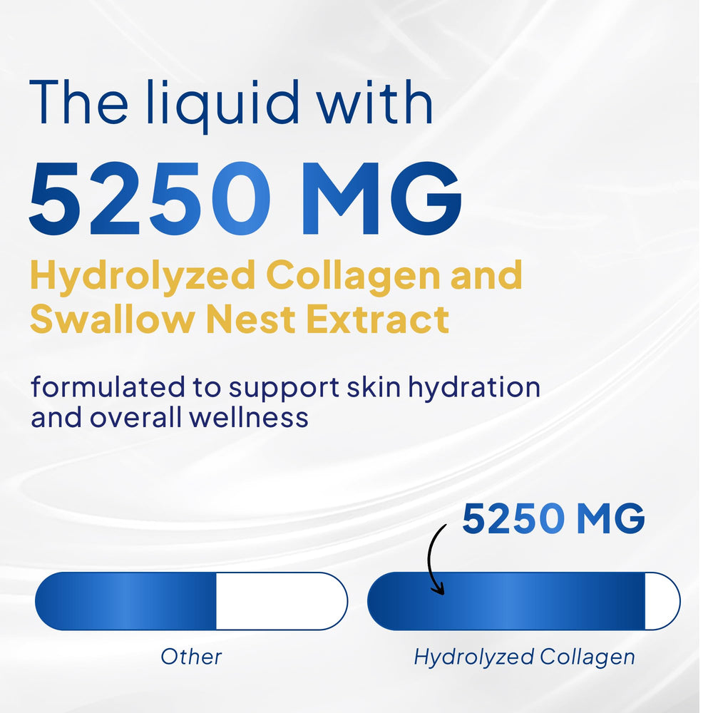 Hair and nails health concept paired with collagen supplement