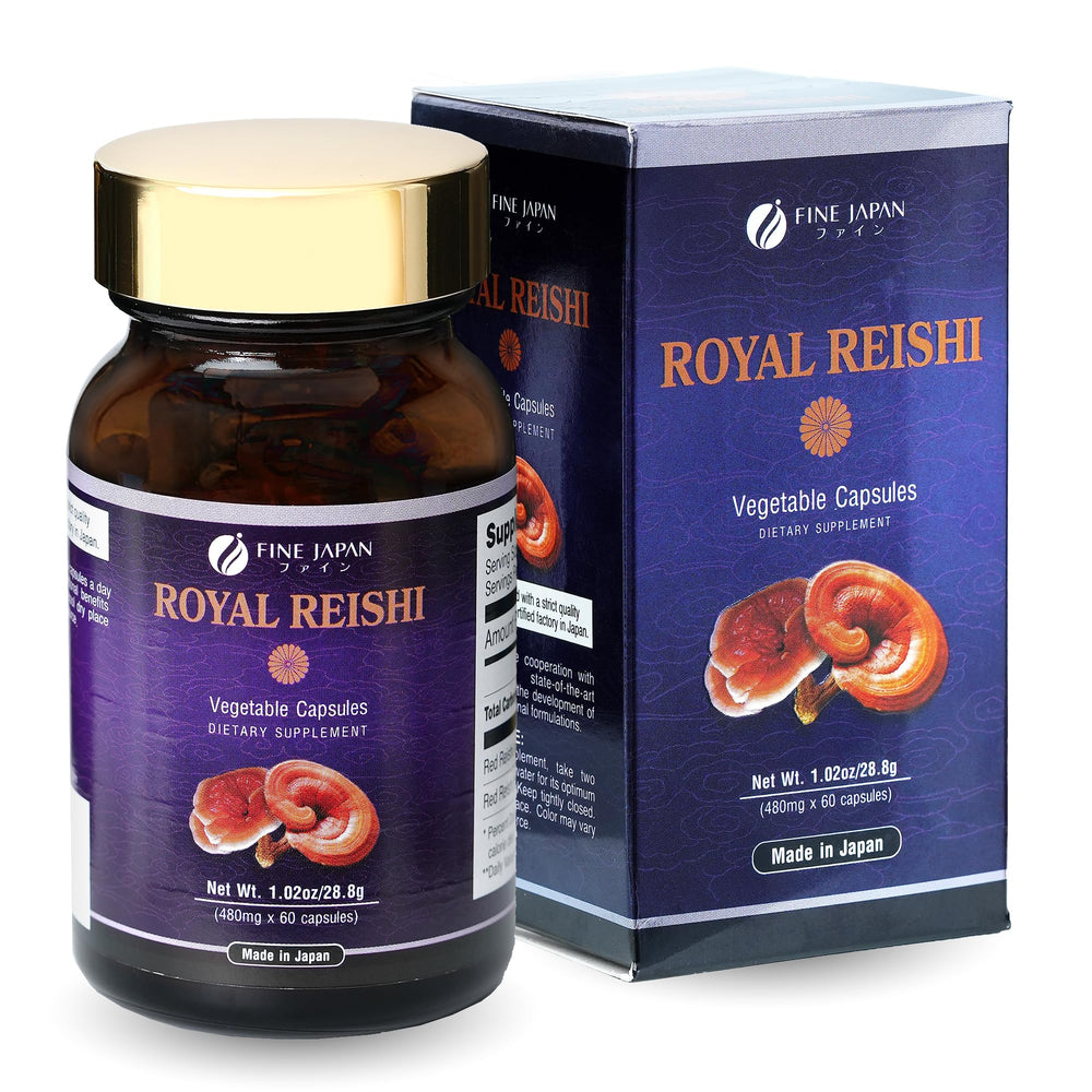 Fine Japan Royal Reishi Capsules front view