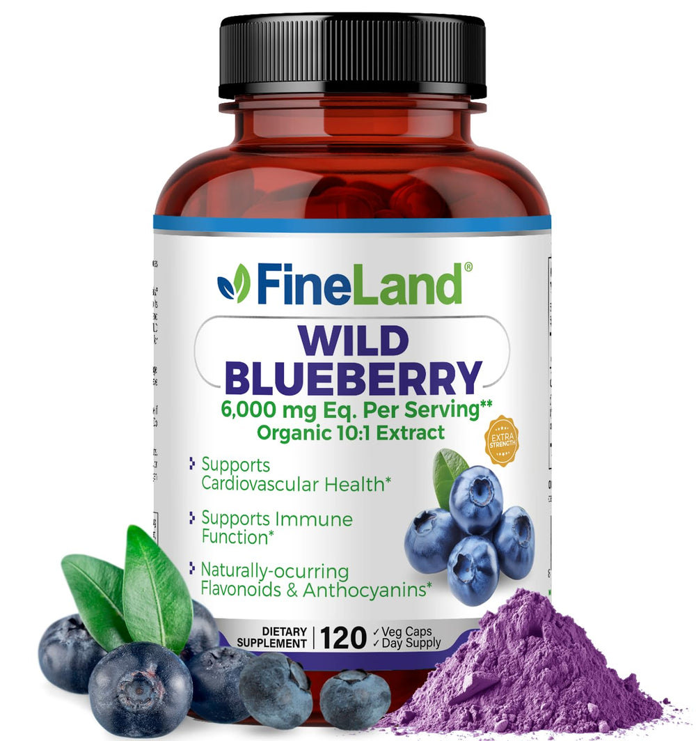 FineLand Wild Blueberry 10:1 Extract bottle label