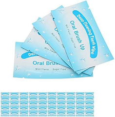 Box and outer packaging for 100Pcs Finger Teeth Wipes