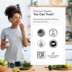 Infographic illustrating histamine metabolism and DAO support