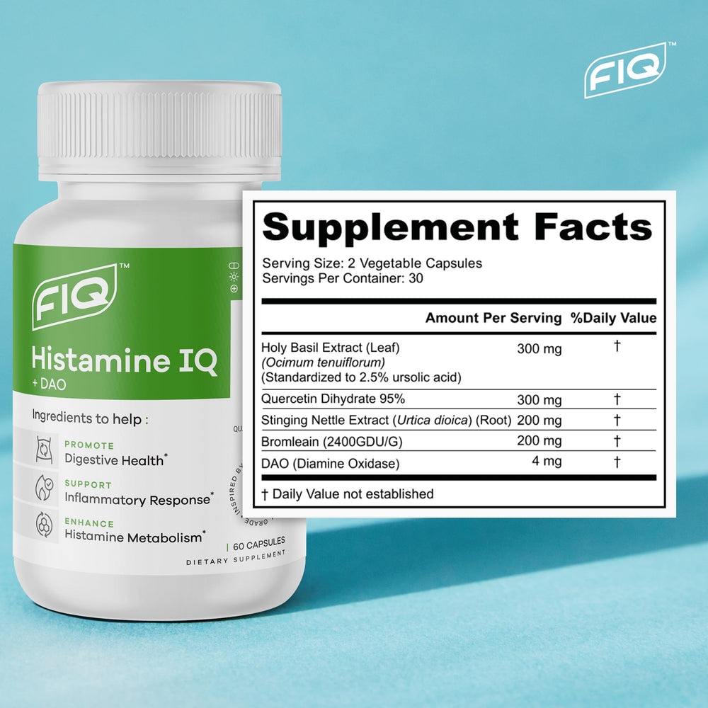 FIQ Histamine IQ product label