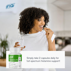 FIQ Histamine IQ packaging on white background