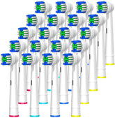 FIRIK 20-pack replacement heads for Oral-B Braun electric toothbrushes