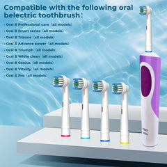 Blue bristle color-change indicator on FIRIK Oral-B replacement head