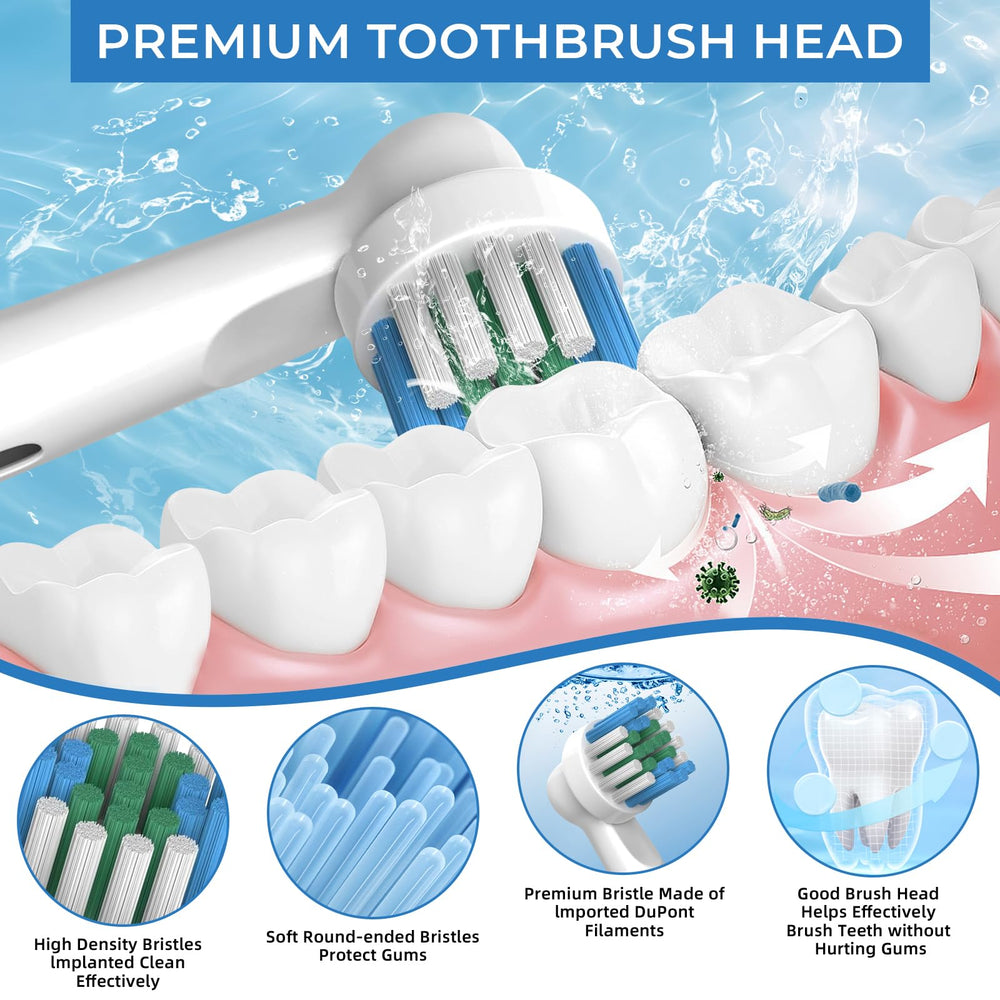 High-density flocked bristles for FIRIK replacement head