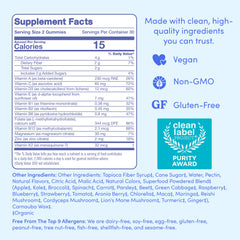 Teen girl taking a daily gummy vitamin