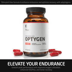 First Endurance Optygen packaging 90-capsules demonstrates convenient supplementation for frequent training.