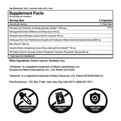 FIRST ENDURANCE OPTYGENHP packaging emphasizing adaptogens to sustain energy during workouts