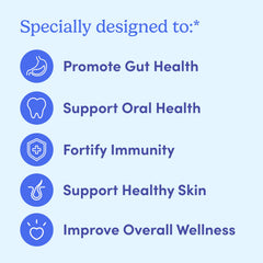 Side view of the FIRST DAY Kids Probiotic Gummies bottle showing label