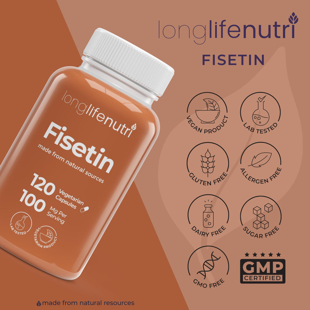 Senolytic supplement for aging and longevity concept