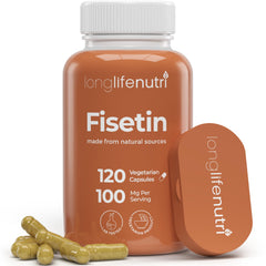 Fisetin 100mg bottle label