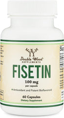 Bottle of Fisetin Supplement 100mg, 60-count