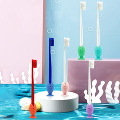 Package contents showing 6 pairs of fish toothbrush caps