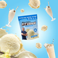 Fit Crunch gluten-free soy-free badge signals dietary compatibility for many diets.