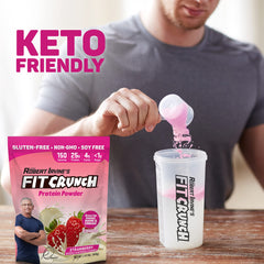 Fit Crunch ingredients graphic highlights tri-blend formula.