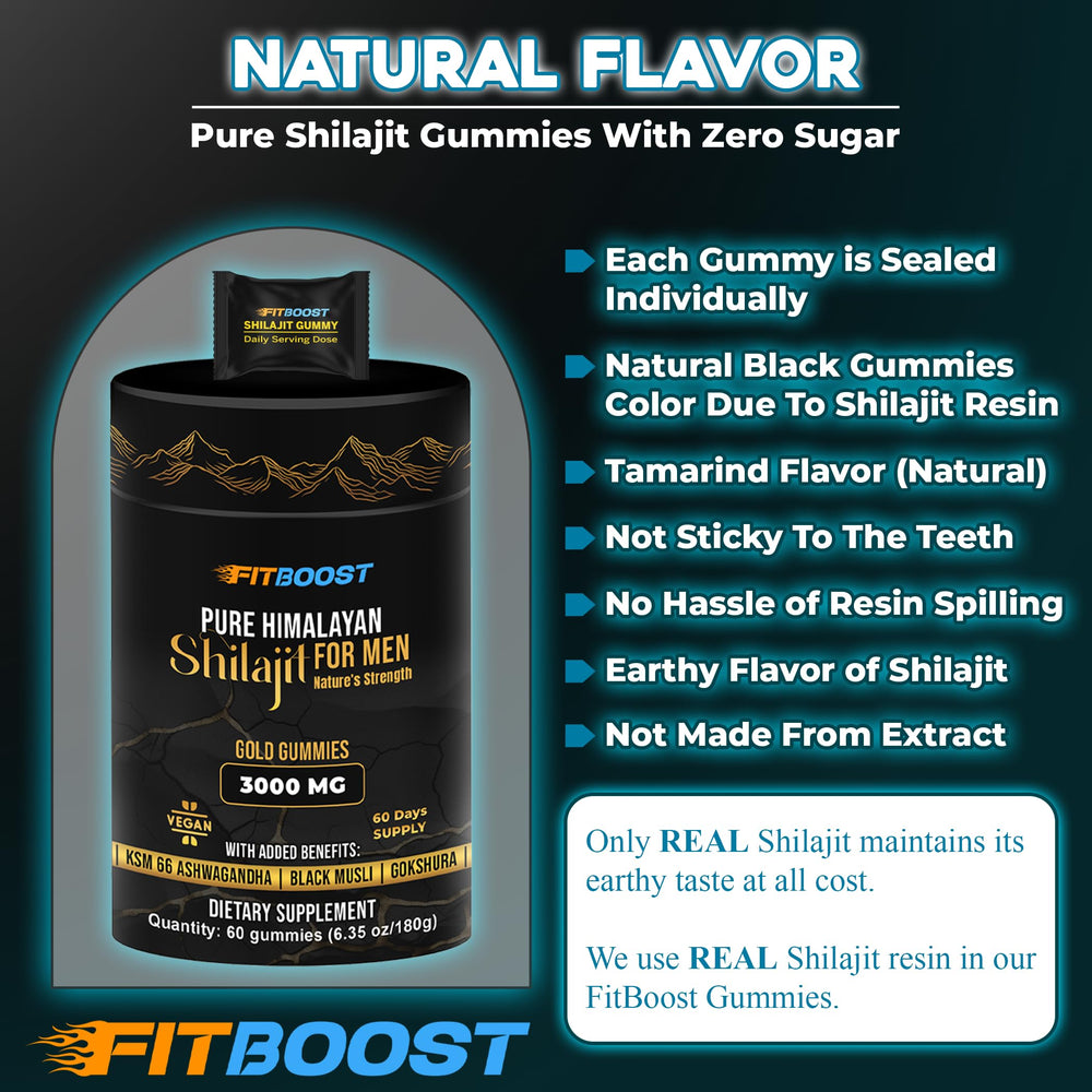 Travel-ready single-serve shilajit gummy packaging