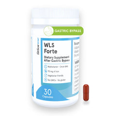 Front view of FitForMe Bariatric Multivitamin with Iron for gastric bypass