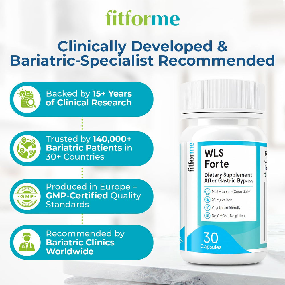 Label of FitForMe Bariatric Multivitamin with Iron