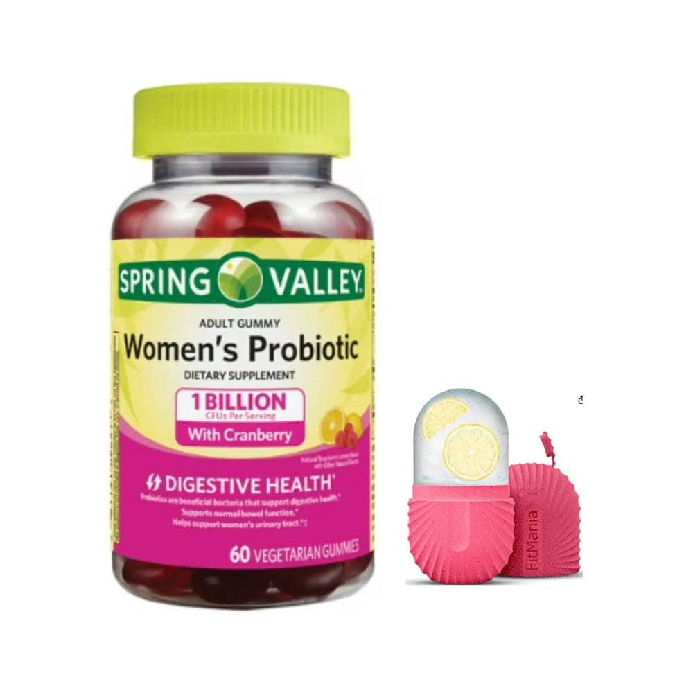 FitMania Spring Valley Cranberry Probiotic Gummies Raspberry Lemon, 60 Count bundle image
