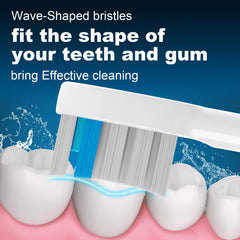 Blue bristles indicate replacement time for FitMount heads