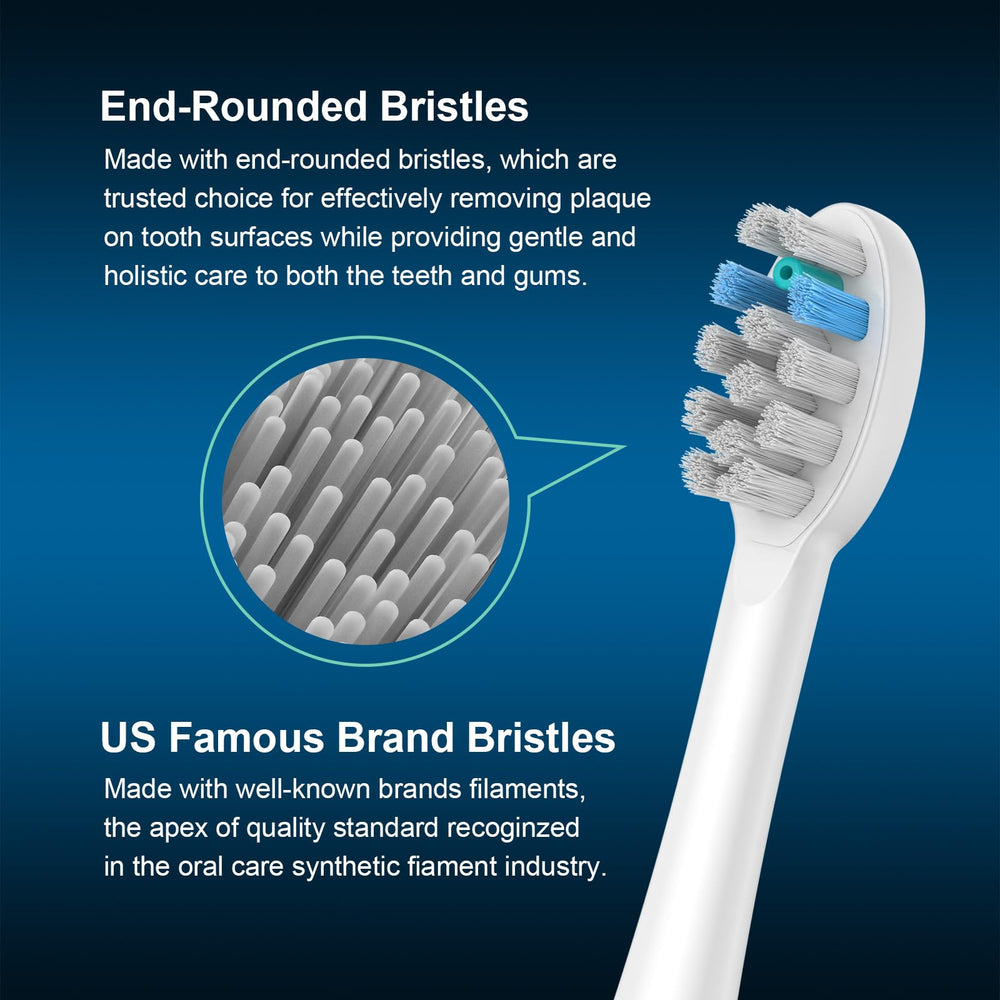 Individually wrapped FitMount toothbrush heads with protective caps