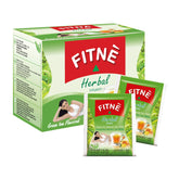 Box of FITNÈ Green Tea Herbal Honey Lemon with Garcinia Senna Infusion, 15 tea bags