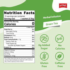 Cup of FITNÈ Green Tea Herbal infusion being poured